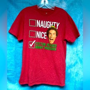 Christmas Elf Holiday “Cotten Headed Ninny Muggins” Tee